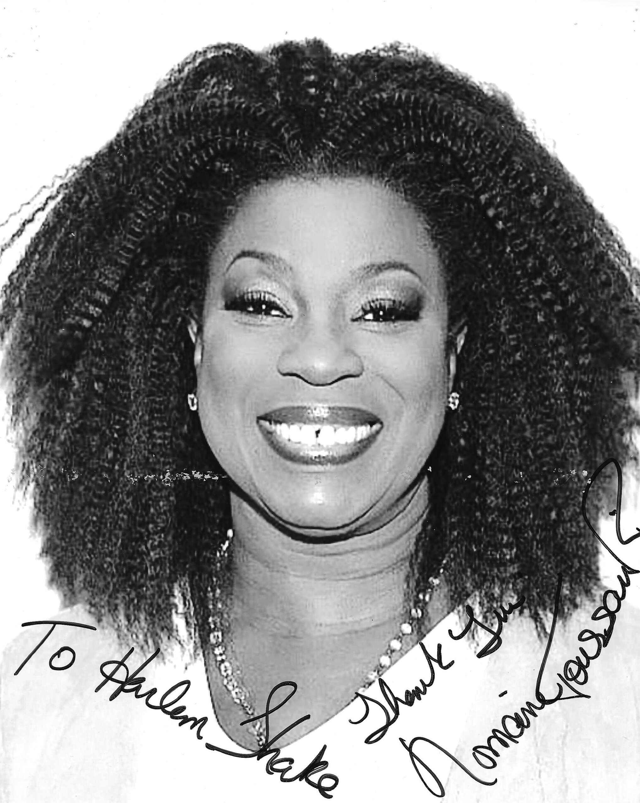 Lorraine Toussaint signed headshot for the Wall of Fame